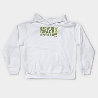 Grow in Grace Faith and Jesus Kids Hoodie